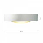 Wall washer light in ceramic 27cm size