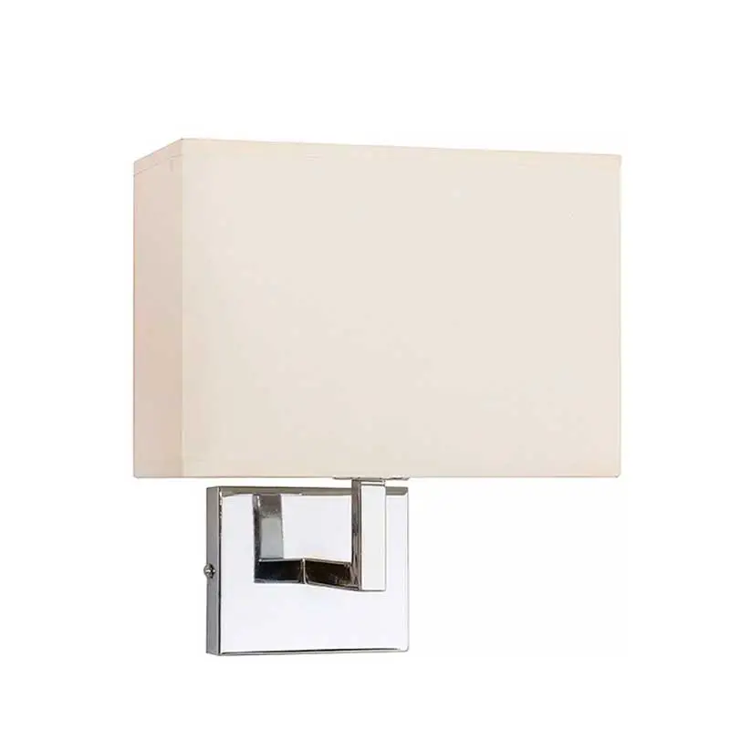 White Lampshade Wall Light