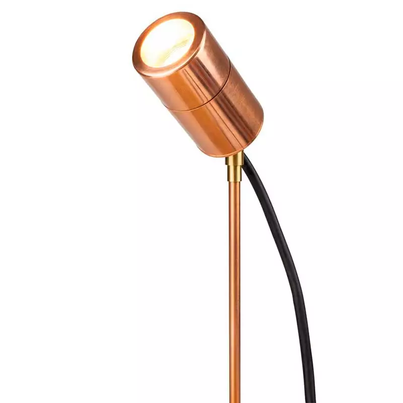 Adjustable Natural Copper Garden Spike Light