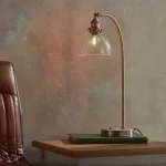 Aged Copper Adjustable Table Lamp