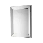 Bevelled Black Lacquer Wall Mirror