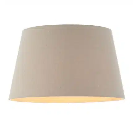 Grey Linen Fabric Lamp Shade 14 Inch