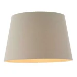 Grey Linen Fabric Lamp Shade 16 Inch