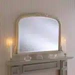 Ivory Overmantle Classic Mirror