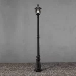 Matt Black Modern Lamp Post Light