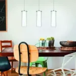 Opal matt glass bar pendant light for kitchen island and dining room