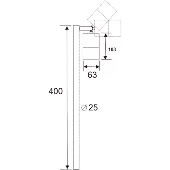 Low Voltage Pole Mount Garden Spike Light Specifications