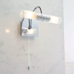 Polished Chrome Curved Bathroom Wall Light