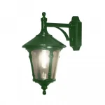 Round Lid Green Outdoor Lantern