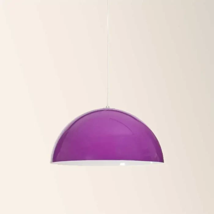 Violet bowl hanging light