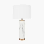 Marble Effect Ceramic Tall Table Lamp