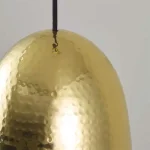 Hammered Brass Pendant Light