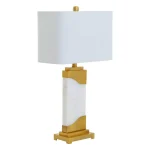 Ivory Shade Rectangular Design Table Lamp