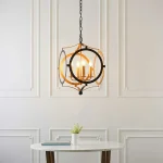 Pendant light in decorative circle frame design