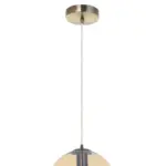 Amber globe medium single pendant light for kitchen island, dining room or living room