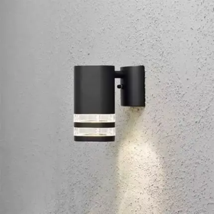 Black Aluminium Outdoor Wall Light