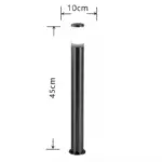 Black Outdoor Bollard Light 45CM