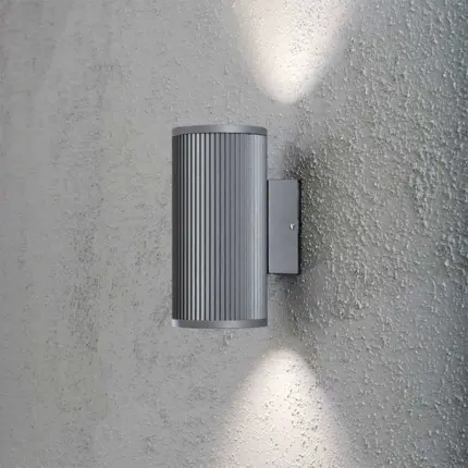 Grey Aluminium Outdoor Wall Light