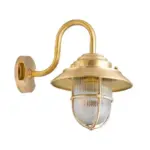 Polished Brass Outdoor Wall Lantern