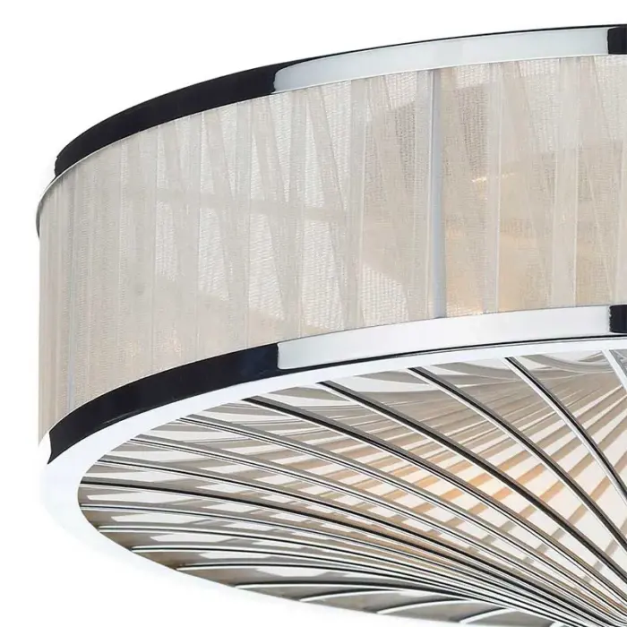 Flush pendant ceiling light in polished chrome finish Flush pendant ceiling light in polished chrome finish | Ceiling lights