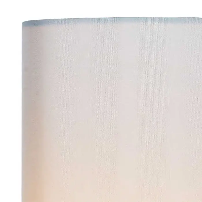 Satin Chrome Ivory Shade Table Lamp