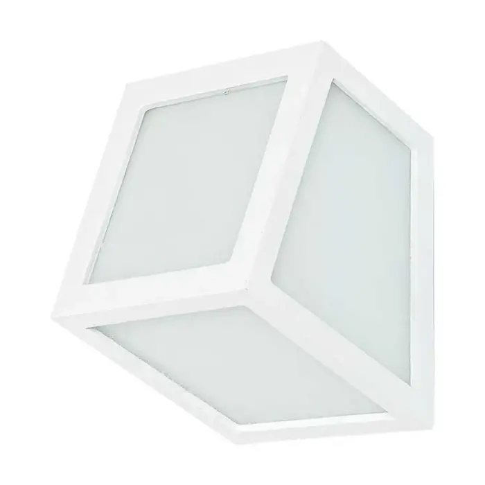 White Square Wall Light