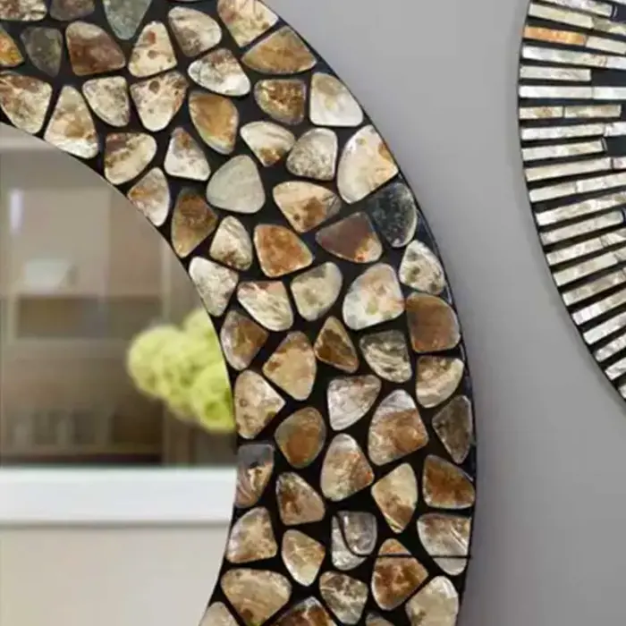 Amber Stones Modern Wall Mirror