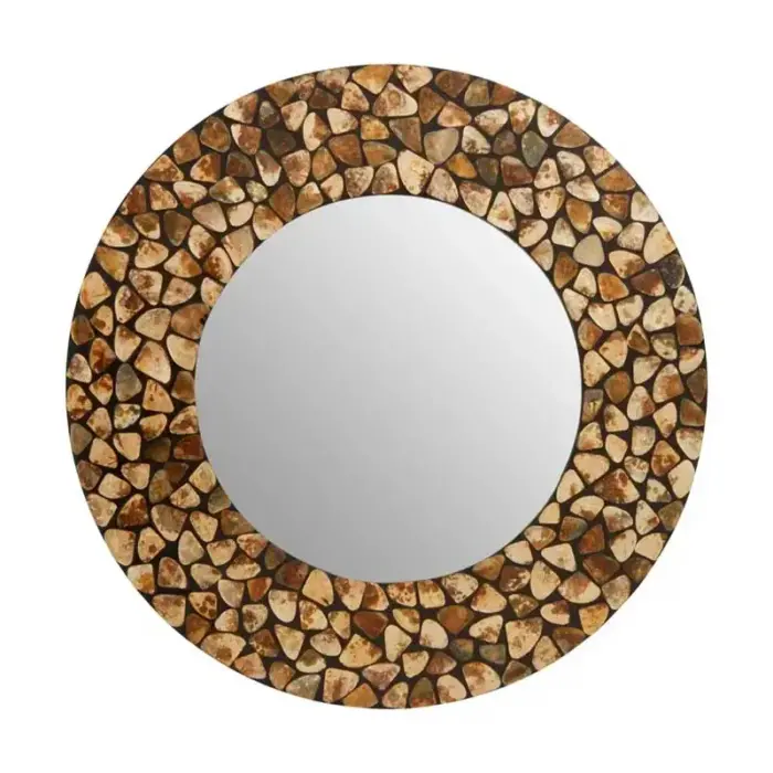 Amber Stones Modern Wall Mirror