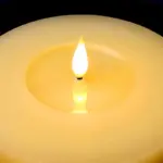 Ivory Battery Operated LED Pillar Candle