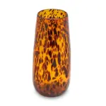 Large Tortoise Shell Glass Vase