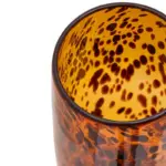 Large Tortoise Shell Glass Vase