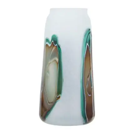 Multicolour Hues Tall Glass Vase