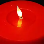 Red Battery Operated LED Pillar Candle