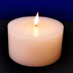 White Battery Operated LED Pillar Candle