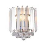 Chrome Effect Crystal Droplets Wall Light