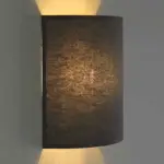 Classic Black Fabric Wall Light