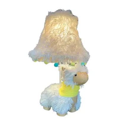 Fluffy the alpaca table lamp children's room lighting