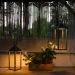 Black Outdoor Rechargeable Lantern