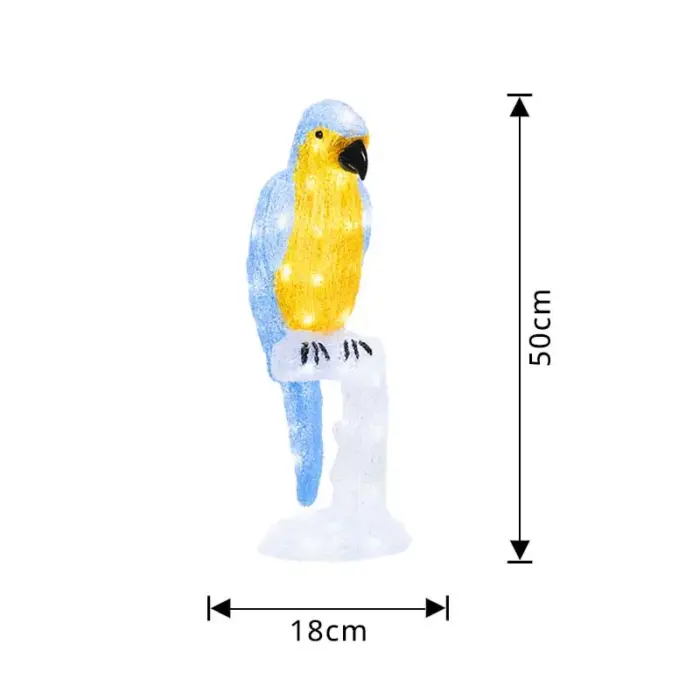 LED Acrylic Parrot Garden Decoration