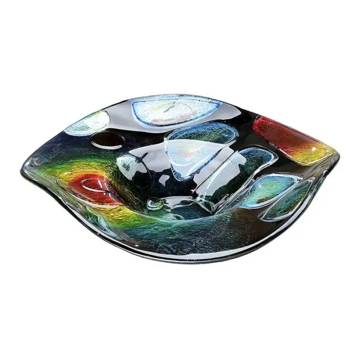 Sunrise Multi Colour Glass Art Bowl