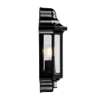 Satin Black Outdoor Wall Light With PIR Sensor