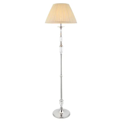 Floor lamp in polished nickel finish come without shade