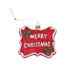 Merry Christmas Sign Christmas Tree Decoration