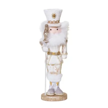 White Nutcracker Soldier Christmas Decoration Figurine