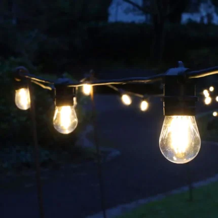15 LED Connectable Festoon Lights with Replaceable Bulbs